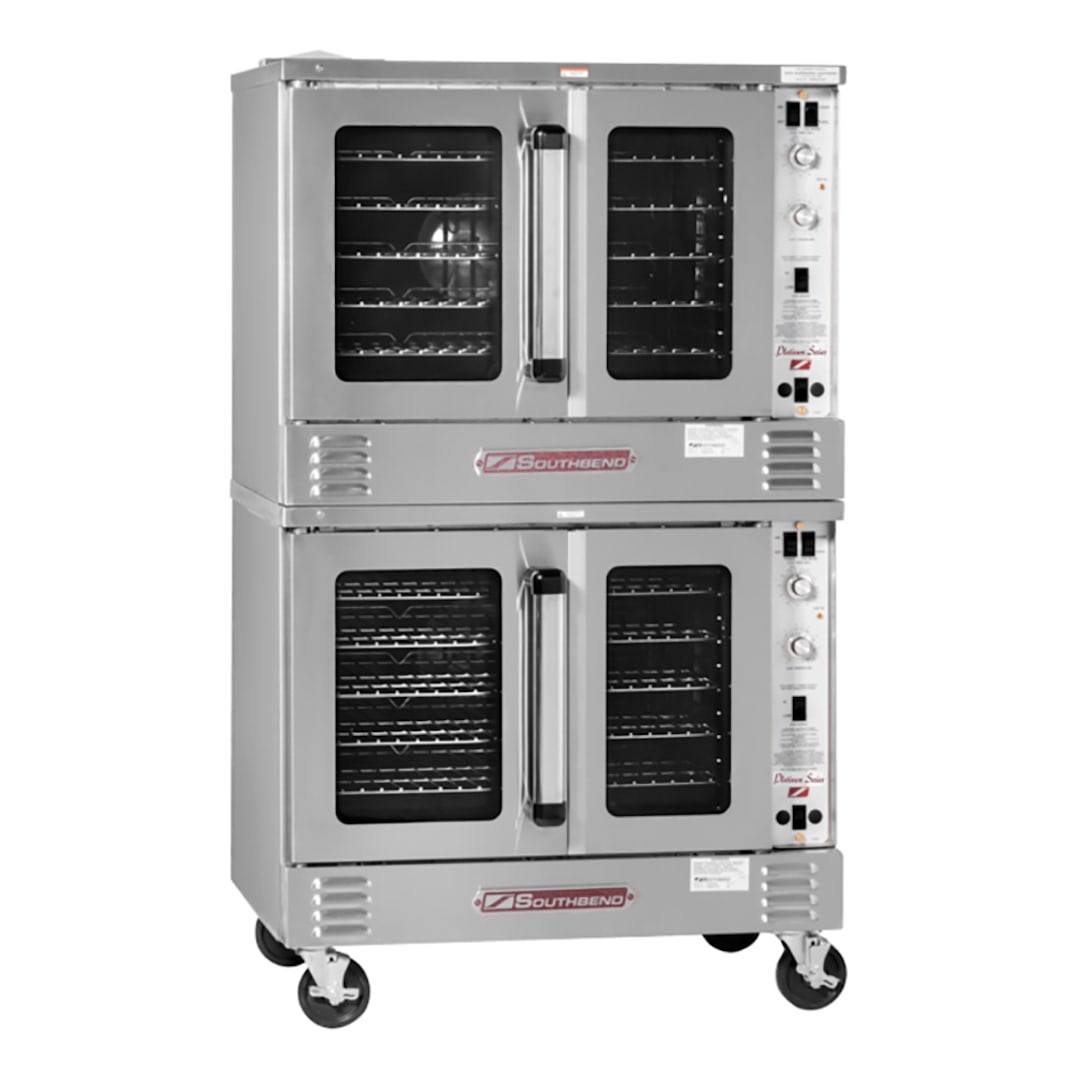 Southbend PCG140S/SD Natural Gas Double Convection Oven with Casters