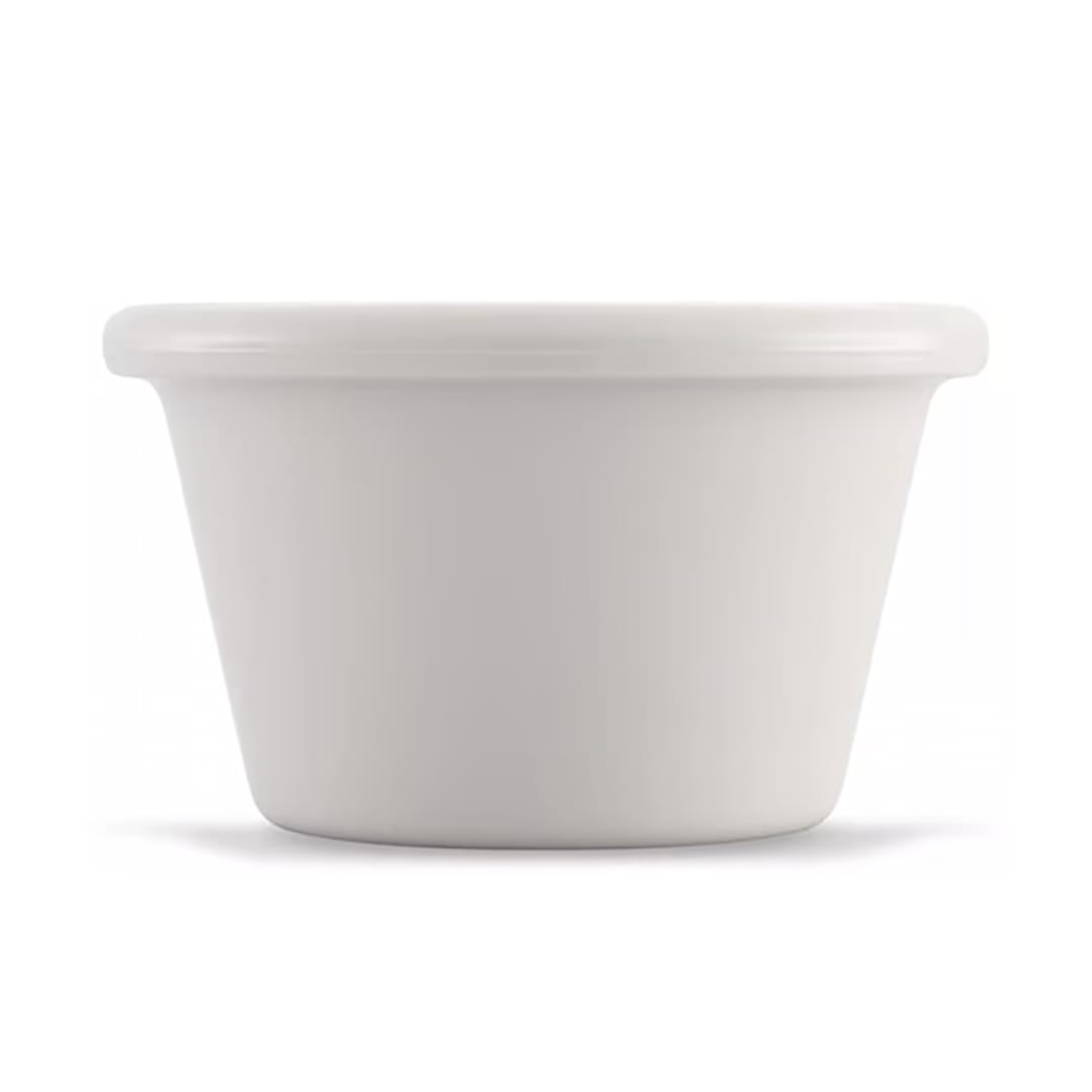 Carlisle 4312142 Bone SAN Plastic 1.5 ounce Smooth Ramekin