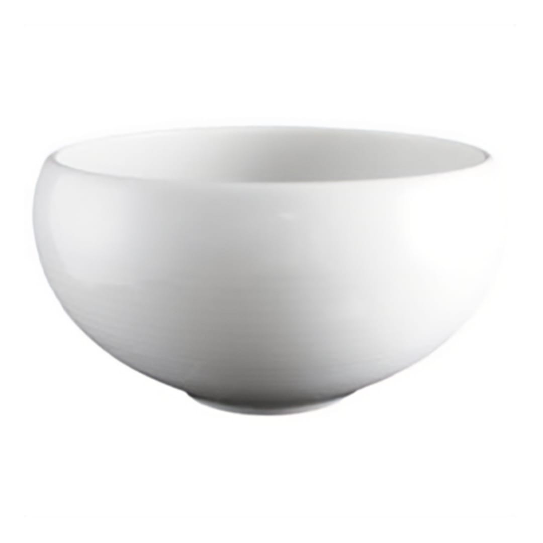 Vertex China RA-SB8 Radiance White 80 ounce Embossed Bowl