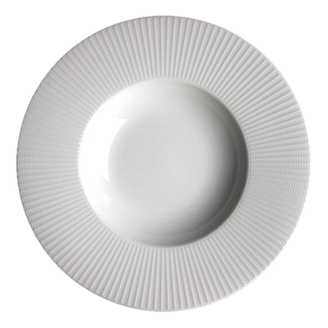 Steelite 9117C1176 Willow White 33.4 ounce Deep Rimmed Bowl - 6 / CS