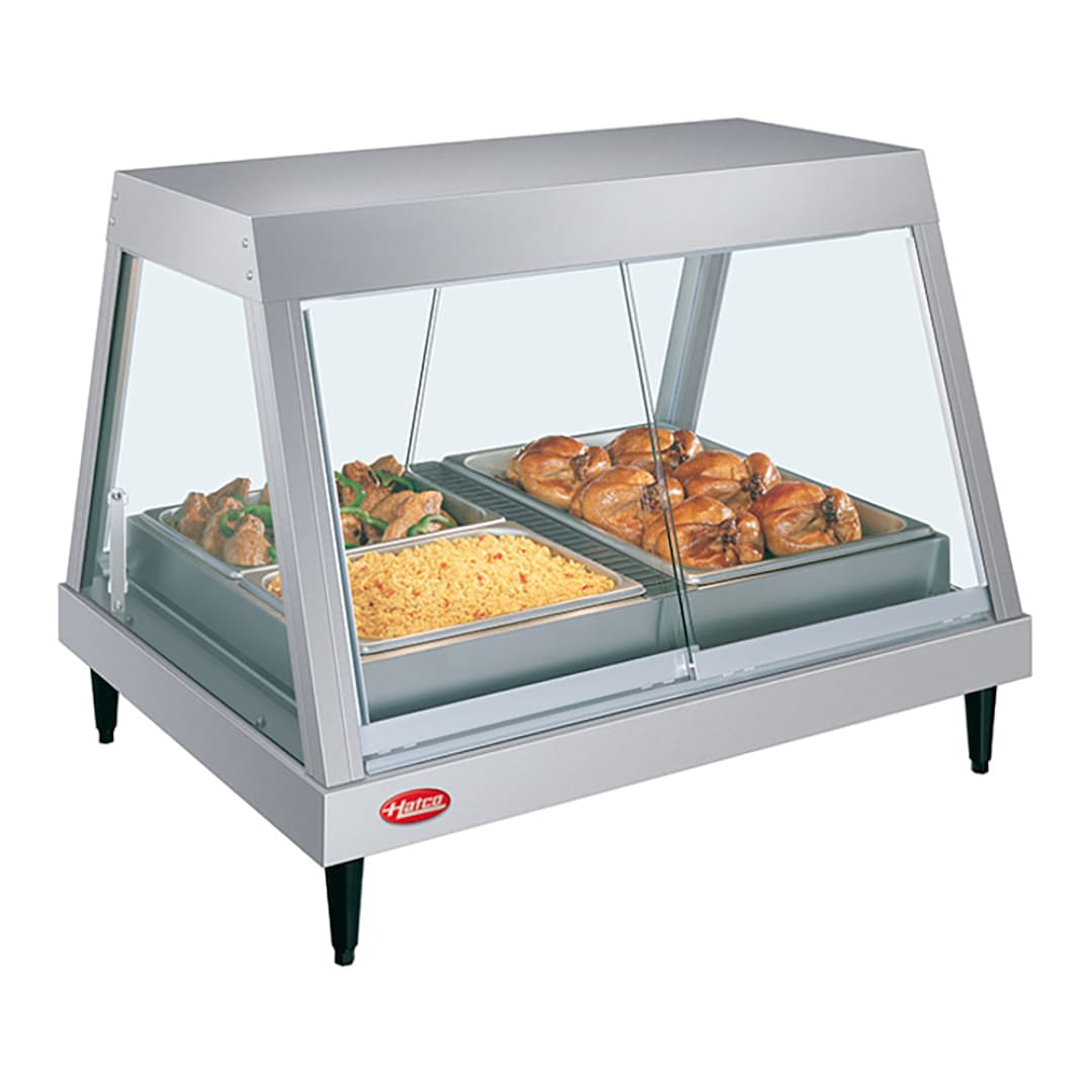 Hatco GRHDH-4P 4 Pan Glass Front Heated Display Case