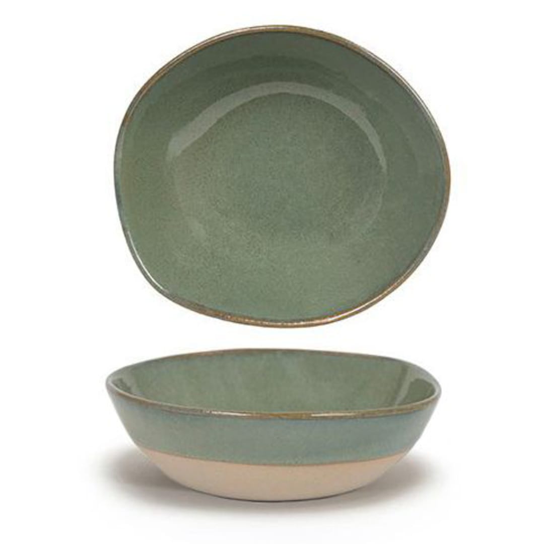 Front Of The House DBO163GRP22 Artefact Moss 24 ounce Bowl - 6 / CS