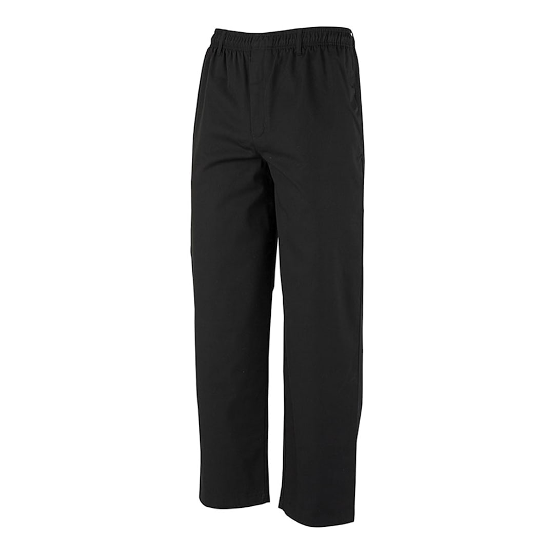 Mercer Culinary M60050BK2X Black 2X Unisex 3 Pocket Cooks Pant