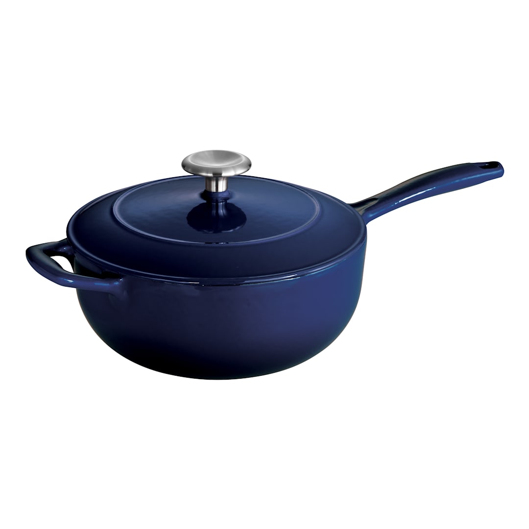 Darling Foodservice Cast Iron 3 quart Saucier Pan