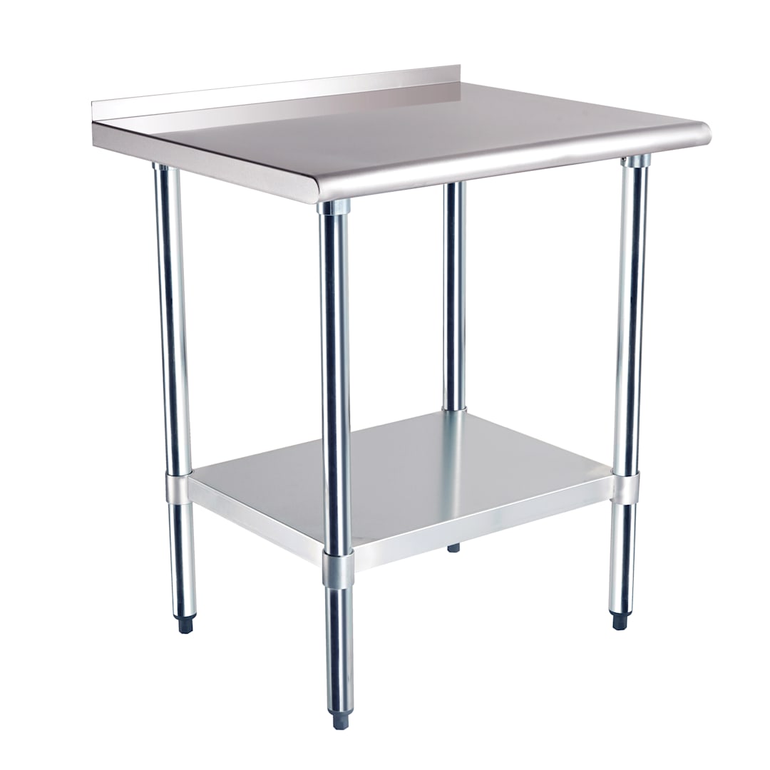 Darling Foodservice 18G S/S 24 x 30" Work Table w/ 2" Upturn