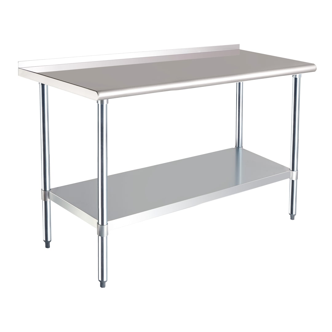 Darling Foodservice 18G S/S 24 x 60" Work Table w/ 2" Upturn