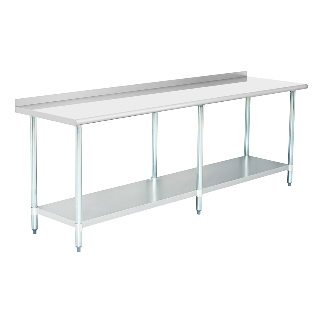 Darling Foodservice 18G S/S 24 x 96" Work Table w/ 2" Upturn