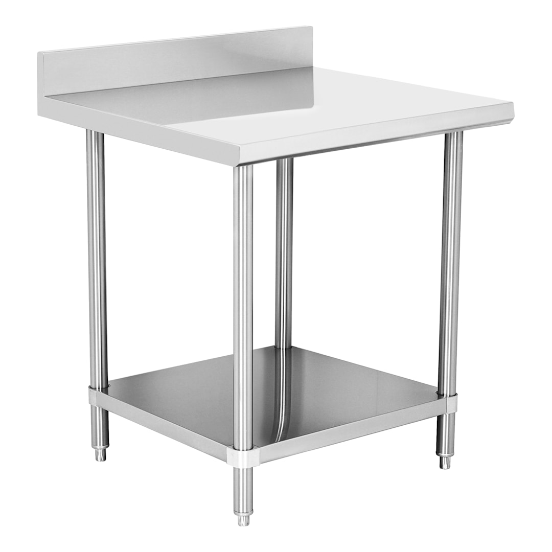 Darling Foodservice 16G S/S 30 x 30 in. Work Table w/ 4 in. Backsplash