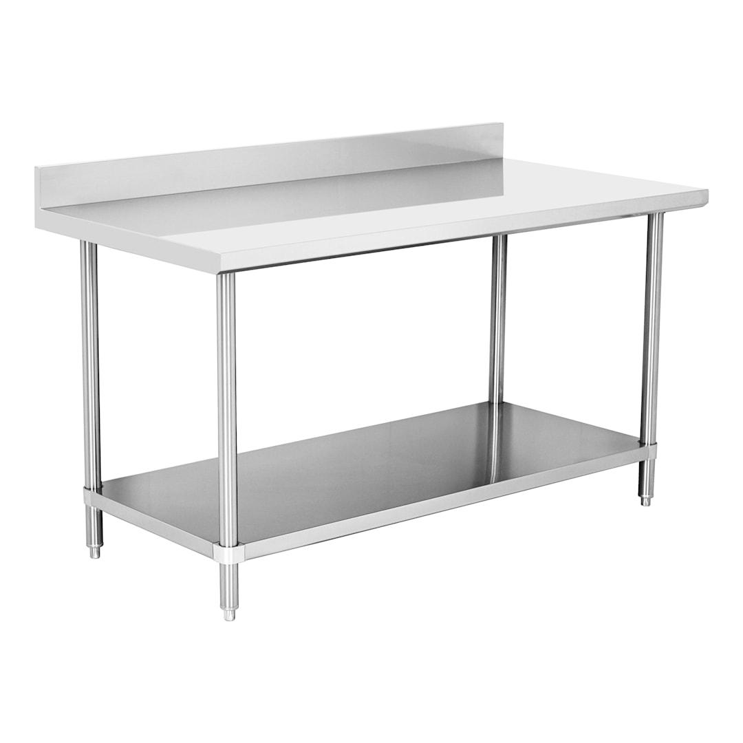 Darling Foodservice 16G S/S 30 x 60 in. Work Table w/ 4 in. Backsplash
