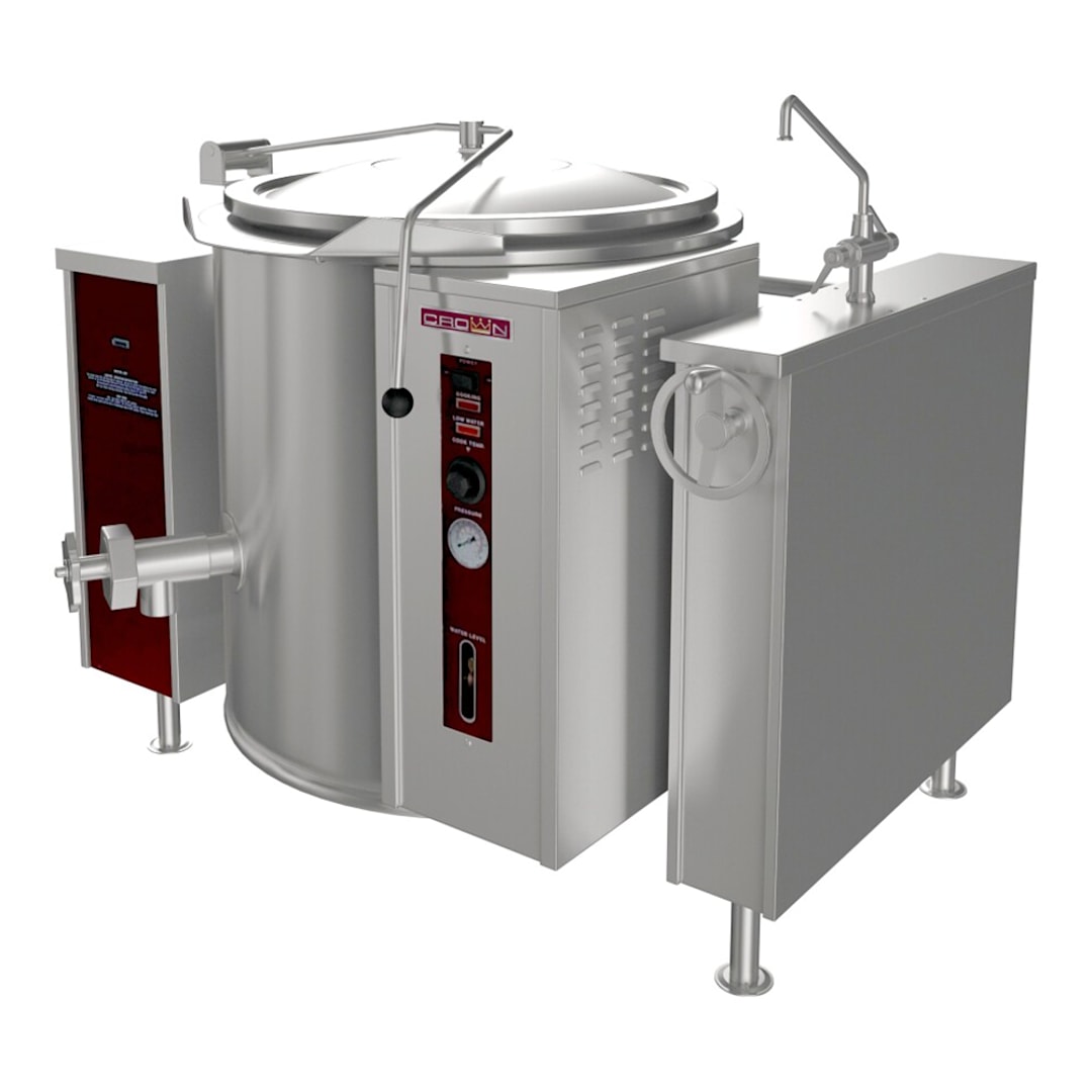 Crown Steam Group GLT-40 S/S 40-Gallon Gas Tilting Kettle