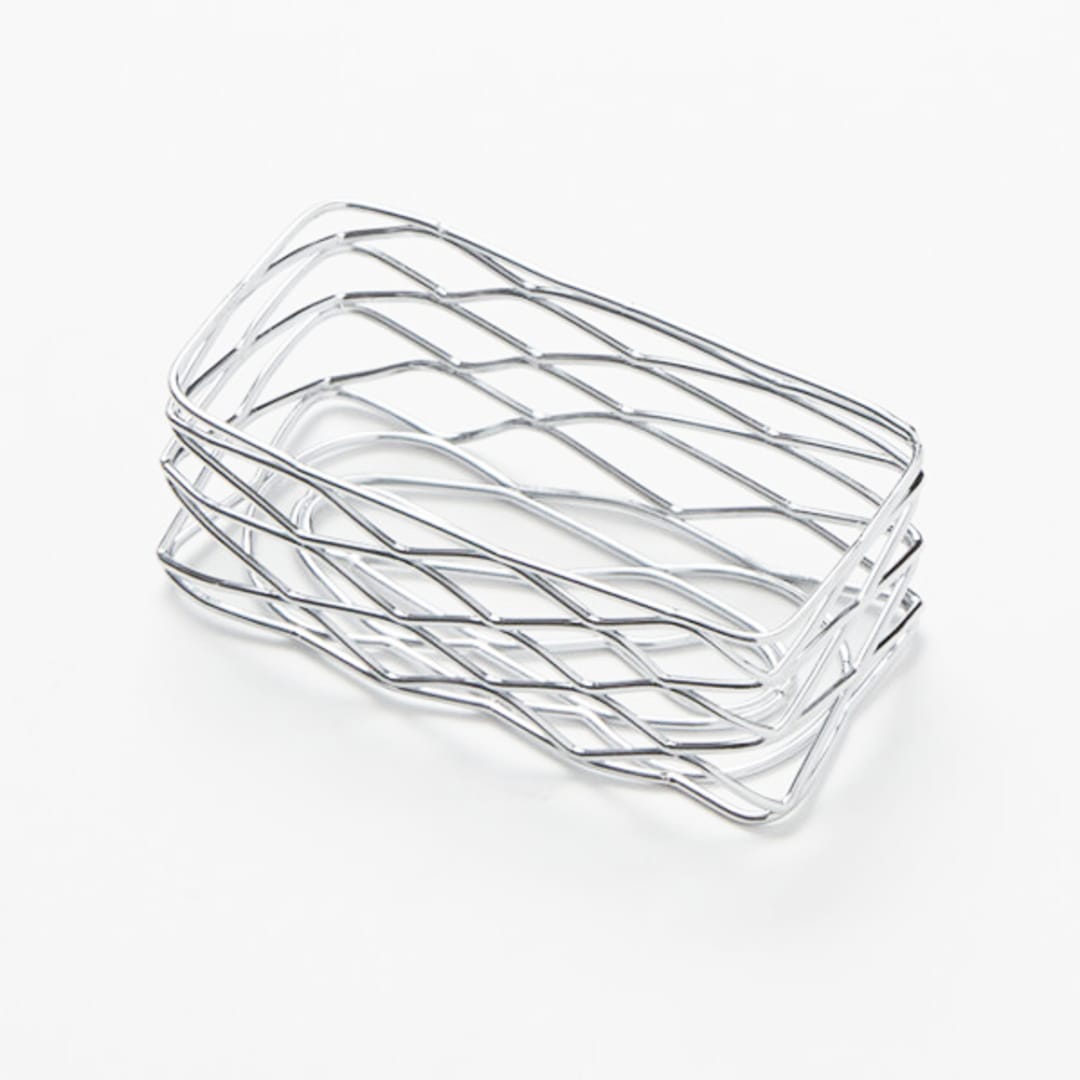 American Metalcraft BNSC3 Chrome Birdnest 4-1/2 x 2-1/4 x 1-3/4 Basket