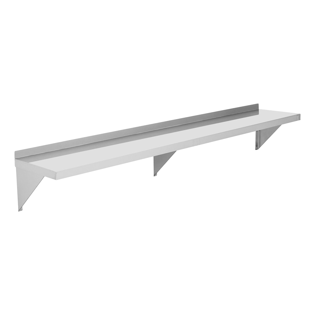Darling Foodservice 18G S/S 12" x 72" Wall Shelf
