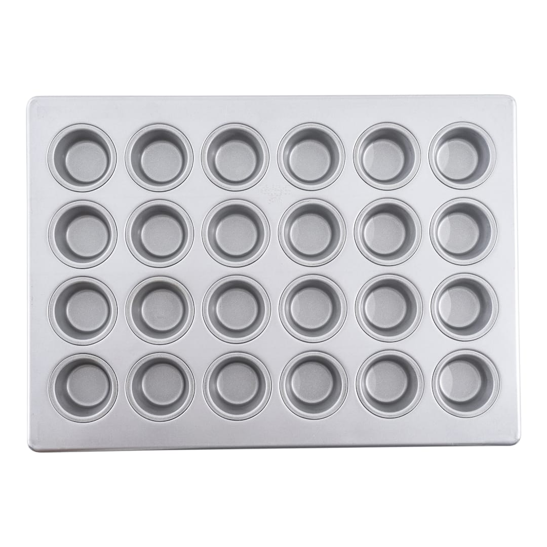 TableCraft 12470 Aluminized Steel 24 Cup Mini Muffin Pan