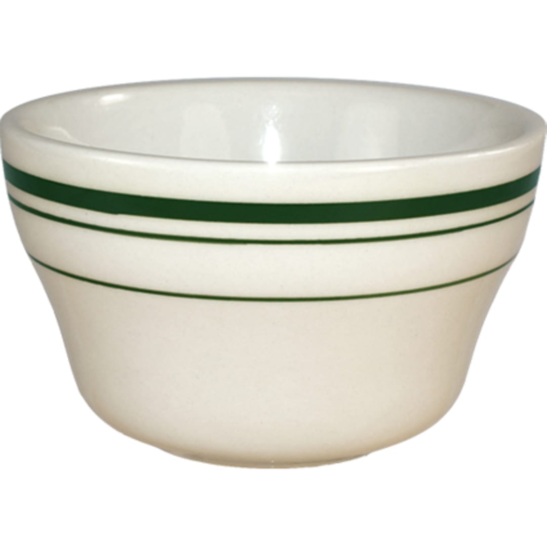 Int'l Tableware VE-4 Verona Am White/Green 7-1/4 oz Bouillon