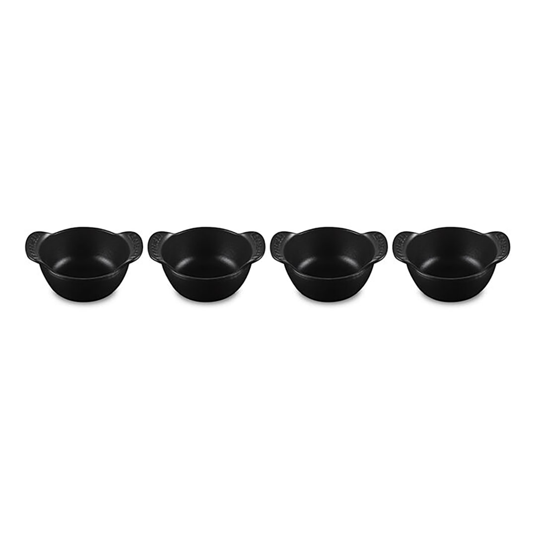 Le Creuset ST01044000000001 Gourmand Black 10.6 ounce Cocotte - 4 / CS