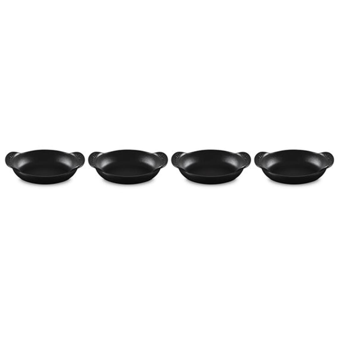 Le Creuset ST01046000000001 Gourmand Black 10.6 oz Oval Baker - 4 / CS