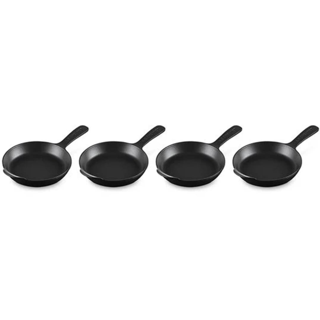 Le Creuset ST01048000000001 Gourmand Matte Blk Cast Iron 16 oz Skillet - 4 / ST