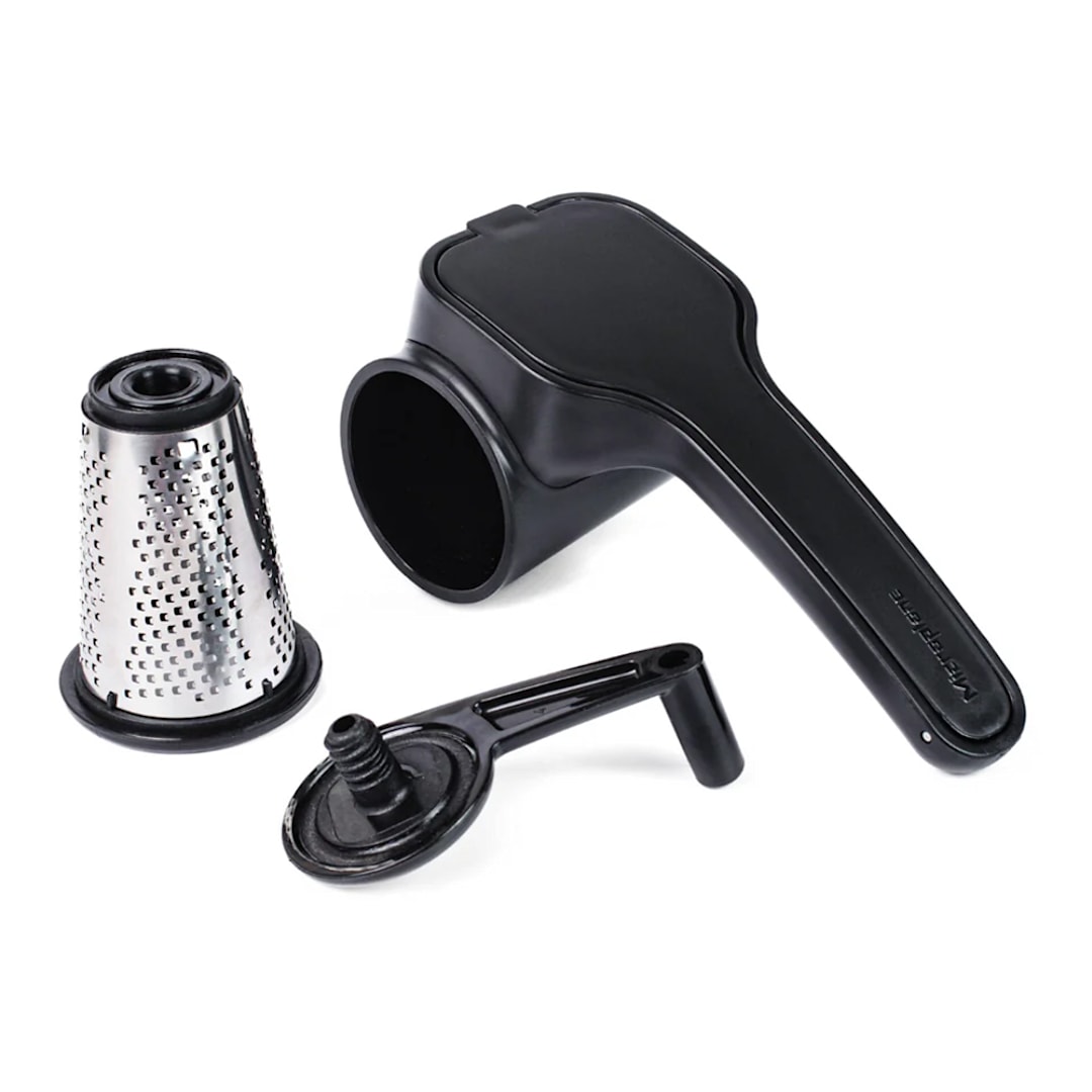 Microplane 39004 Black Handheld Rotary Cheese Grater