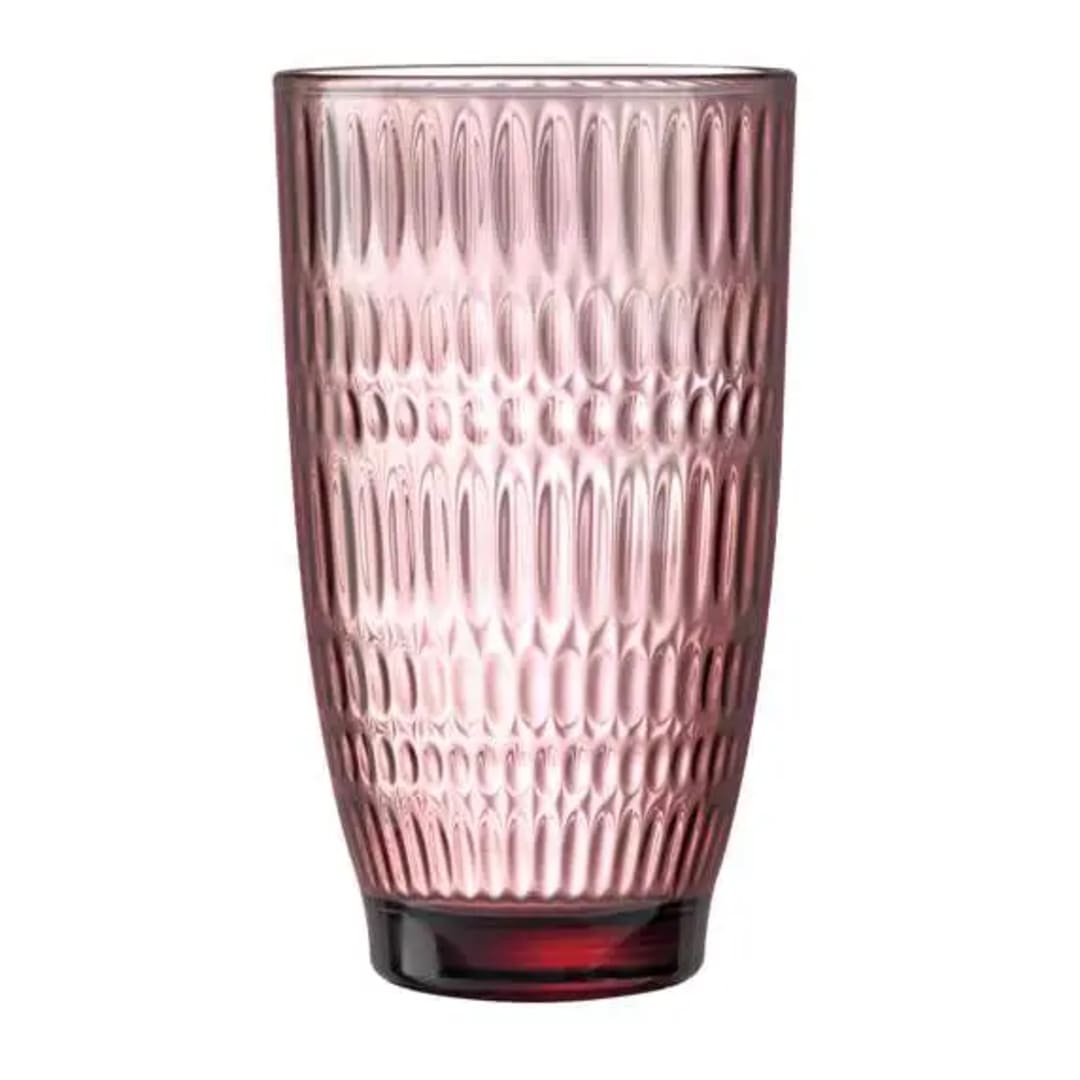 Arcoroc V8713 Rock Dew Pink 12.25 ounce Hi Ball Glass