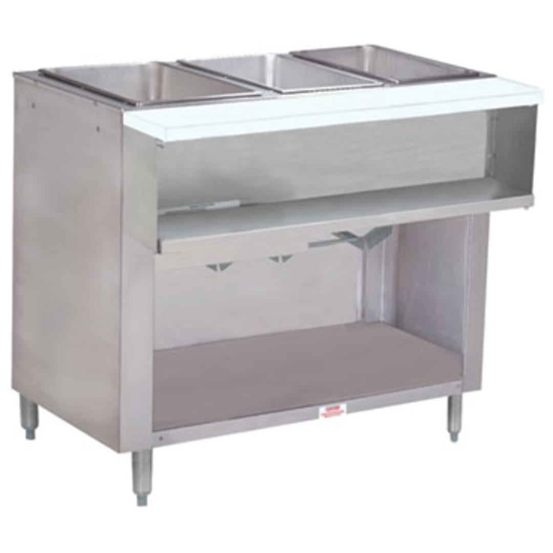 Advance Tabco WB-3G-NAT-X 3-Well Natural Gas Water Bath Hot Food Table