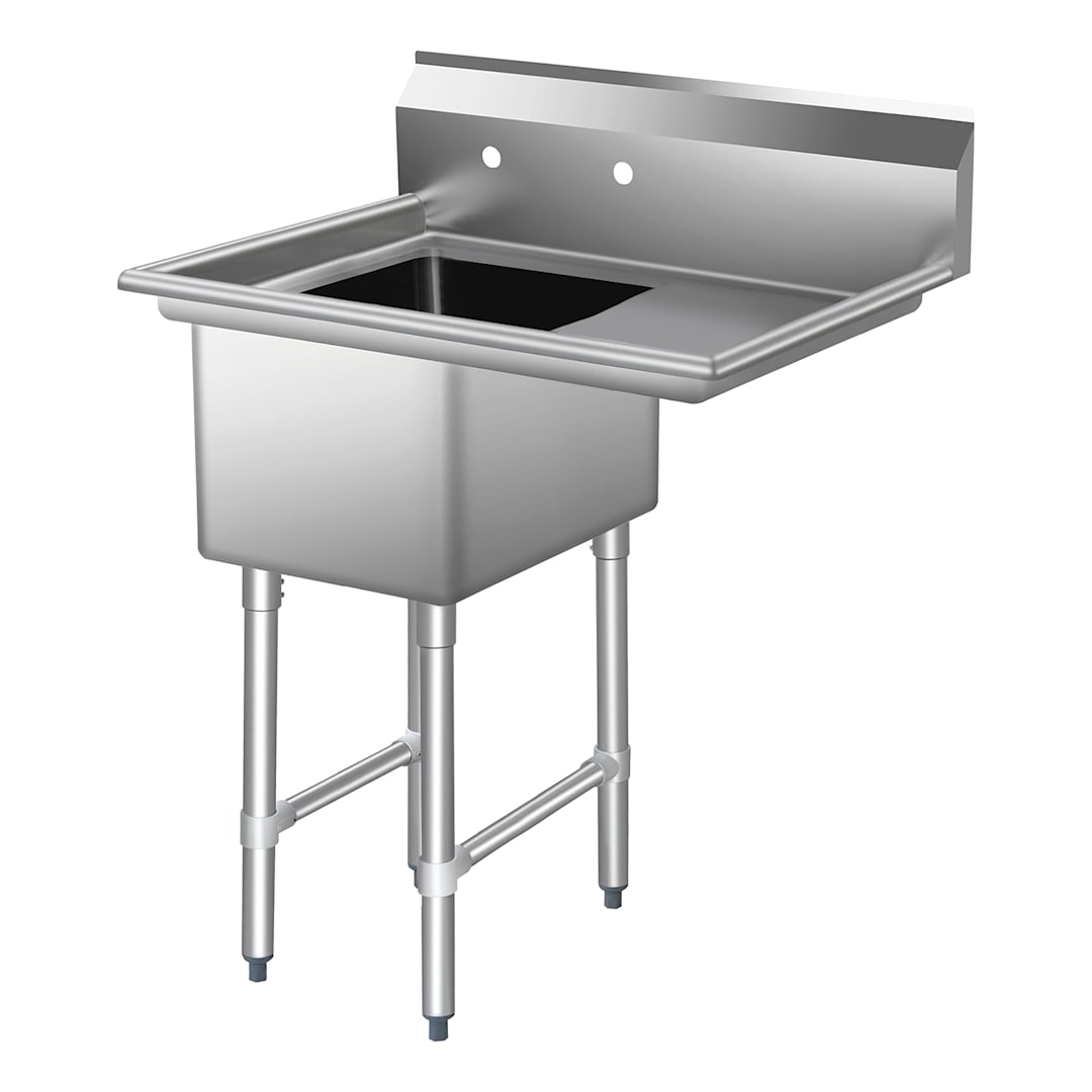 R18 304 16 x 20 x 14 1-Compartment Sink Kit with Legs