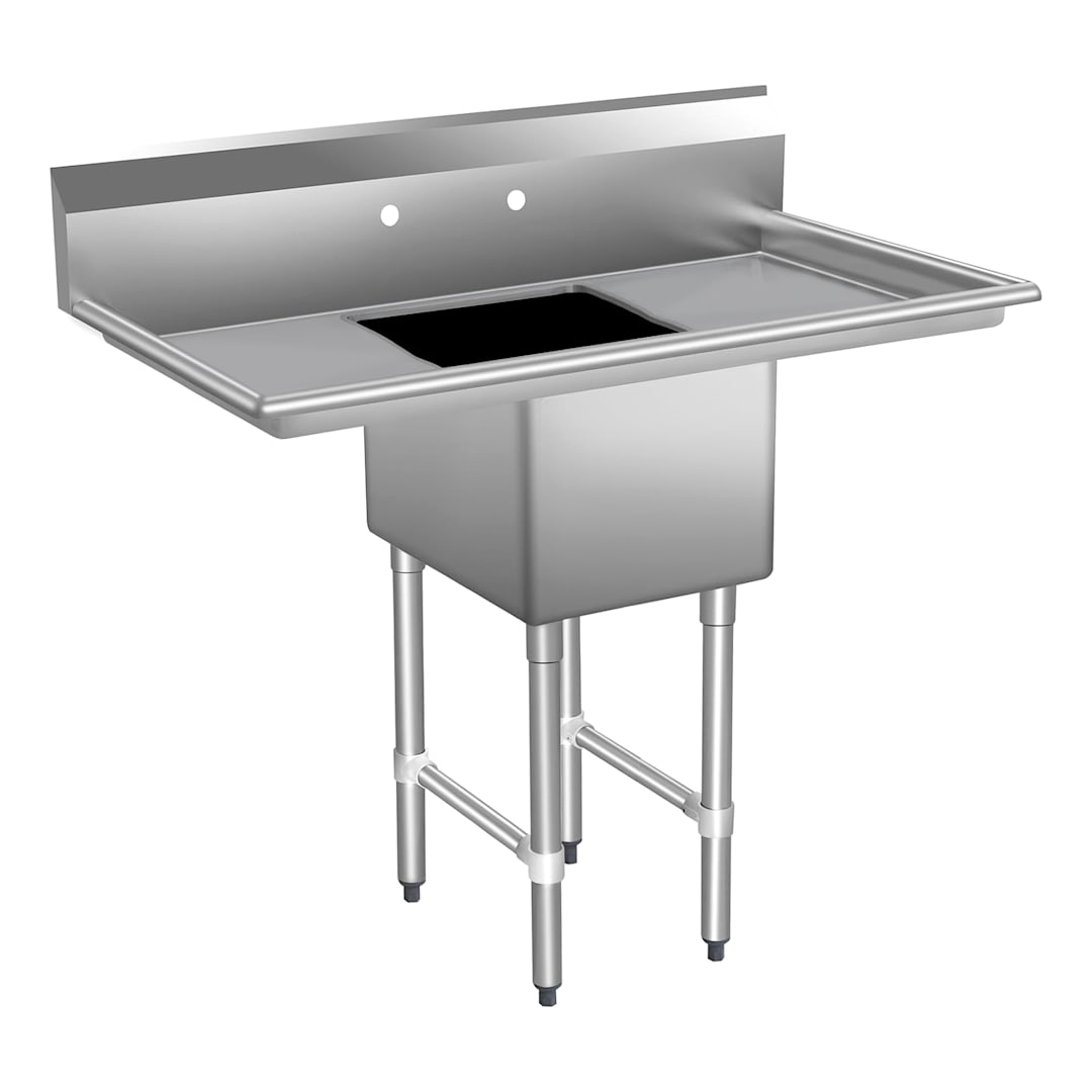 16G Lr18 16 x 20 x 14 1-Compartment Sink Kit with Legs