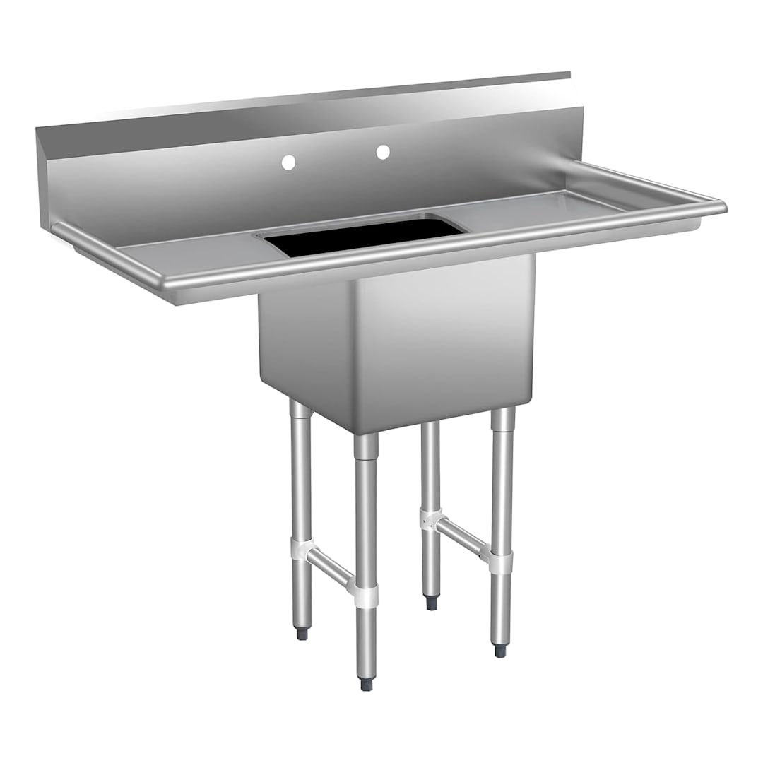 LR18 18 x 18 x 14 1-Compartment Sink Kit with Legs