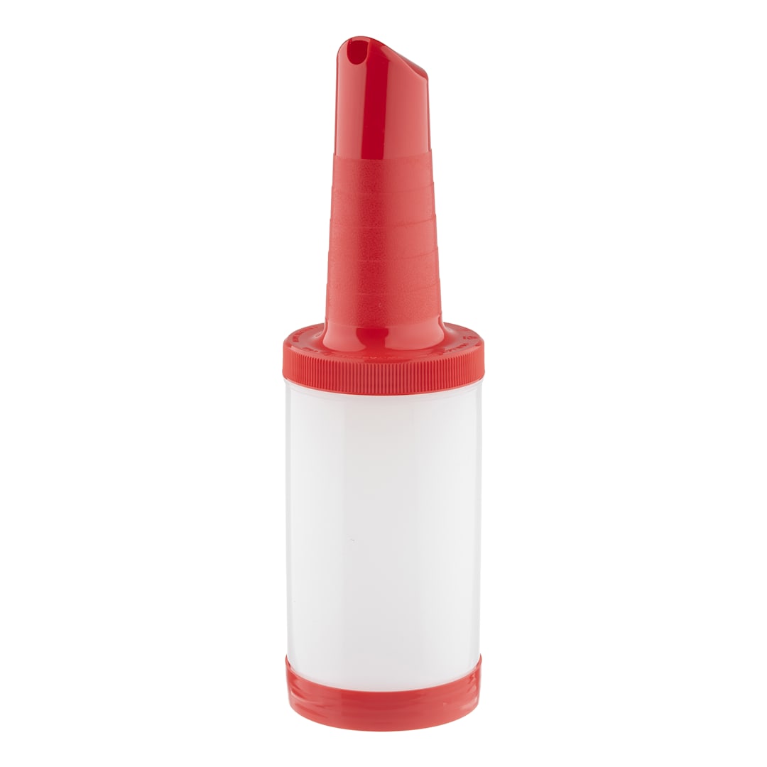 TableCraft 10907 Red 1 Quart PourMaster® Container