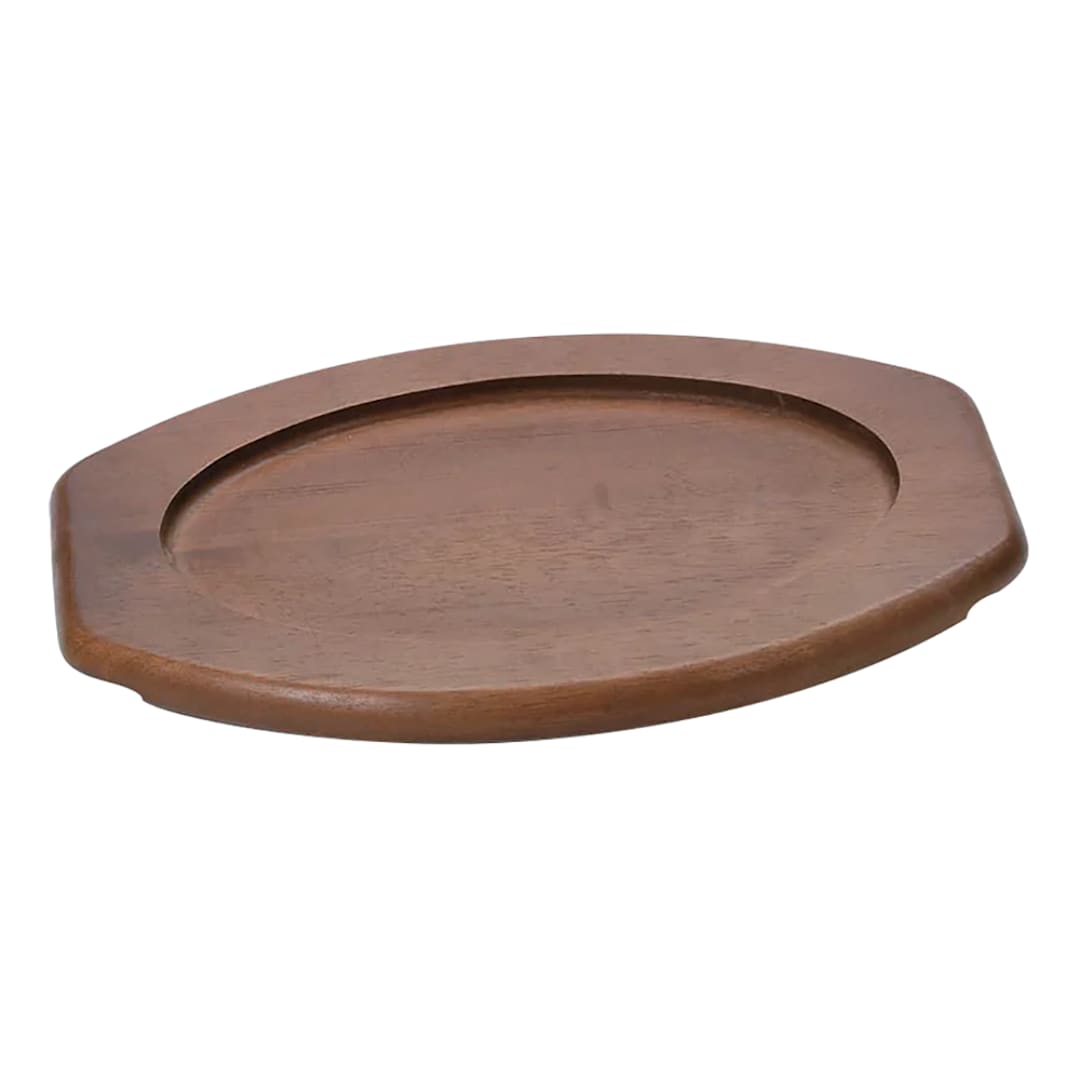 Browne Foodservice 5811061 Hardwood Oval Underliner Steak Platter