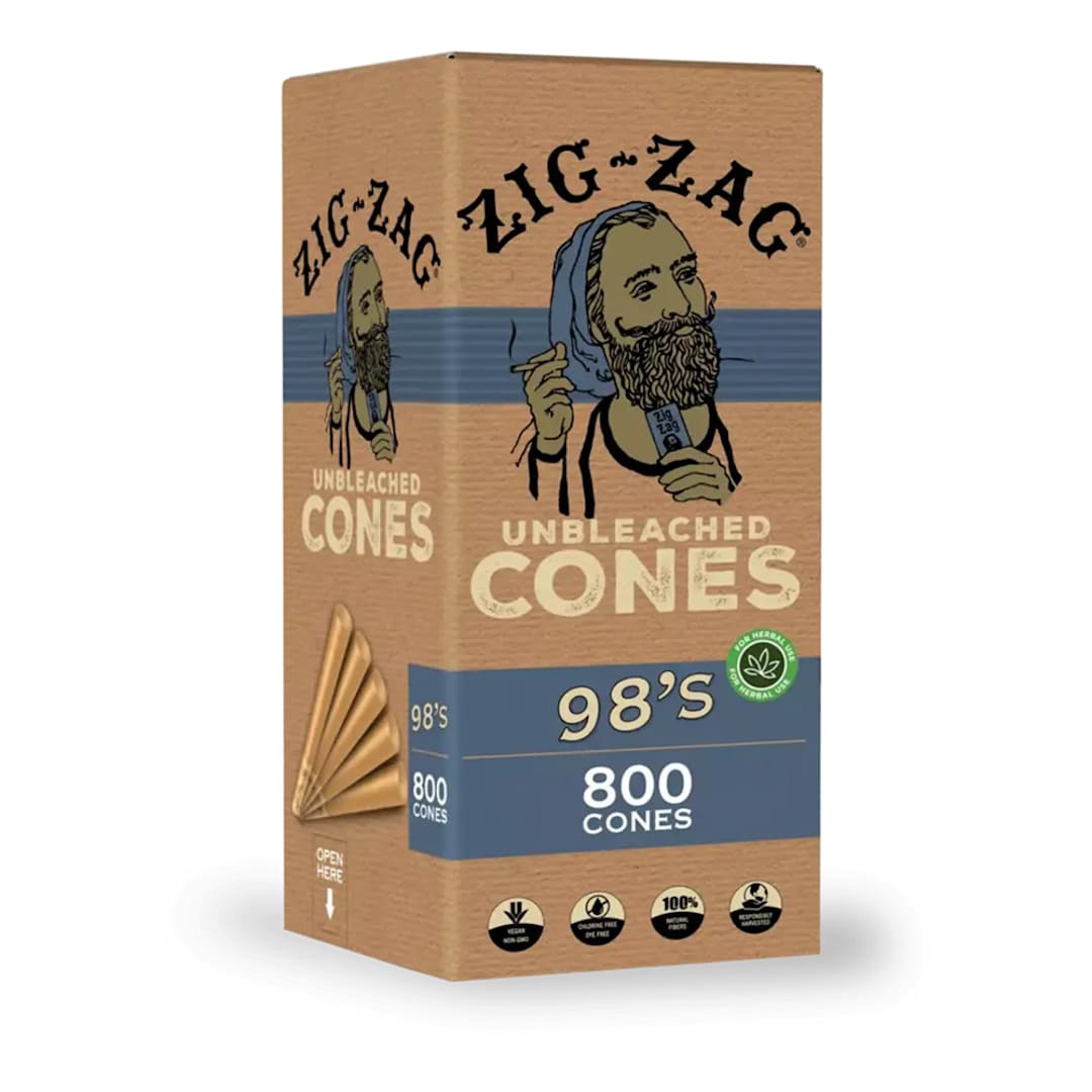 National Tobacco Company 00843 Unbleached Zig-Zag 98S Cone