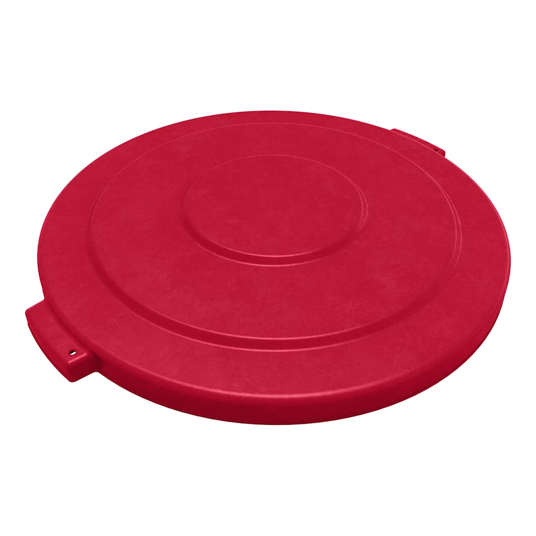 Carlisle 84105605 Red Round 55 Gallon Trash Can Lid