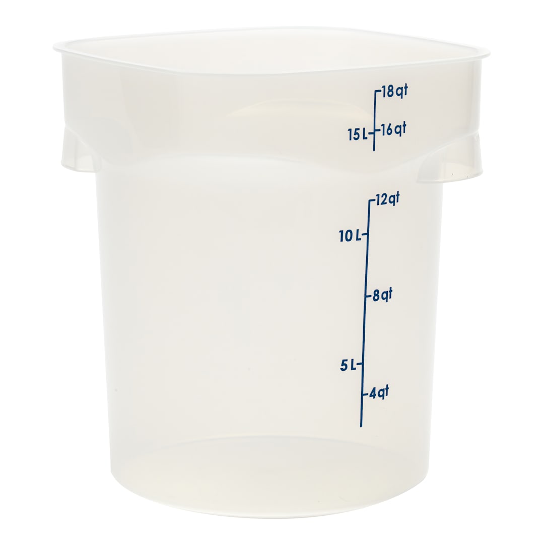 Cambro 18RFSPROPP190 CamRounds™ Translucent 18 quart Container