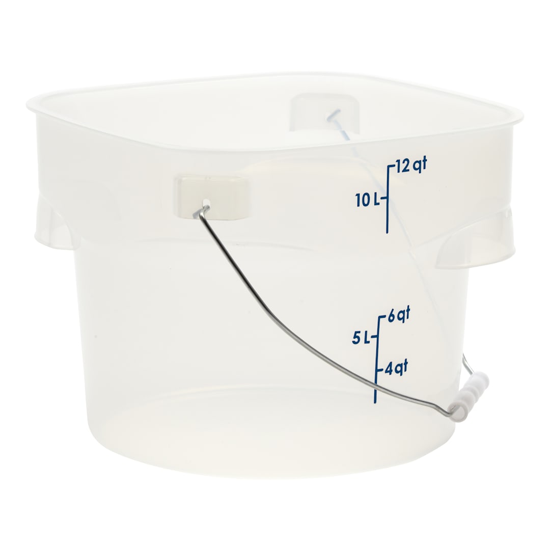 Cambro PWB12PROPP190 CamRounds Translucent 12quart Container w/ Bail
