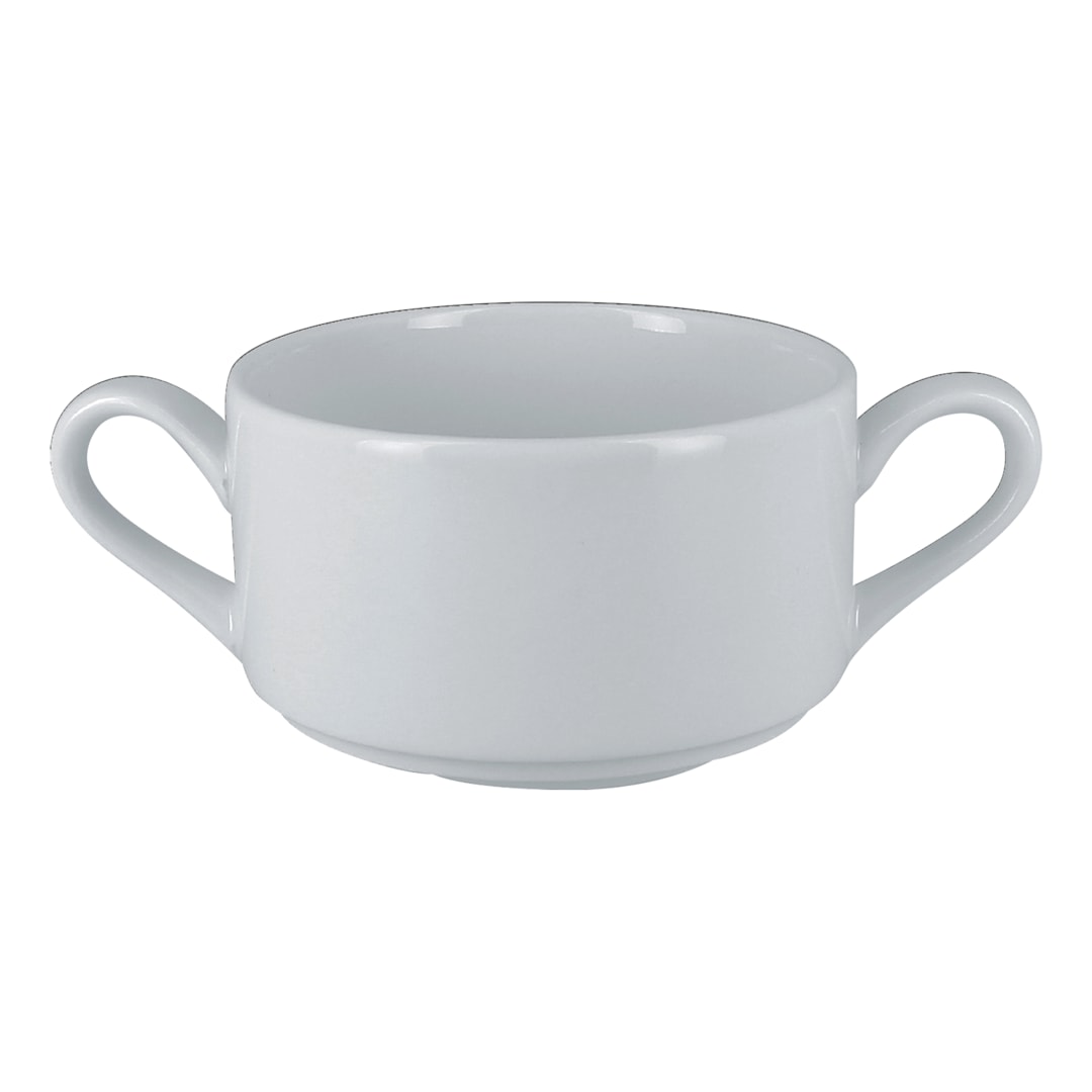 RAK Porcelain ASCS02 Access Wht 10.2 oz Soup Bowl w/ Handles