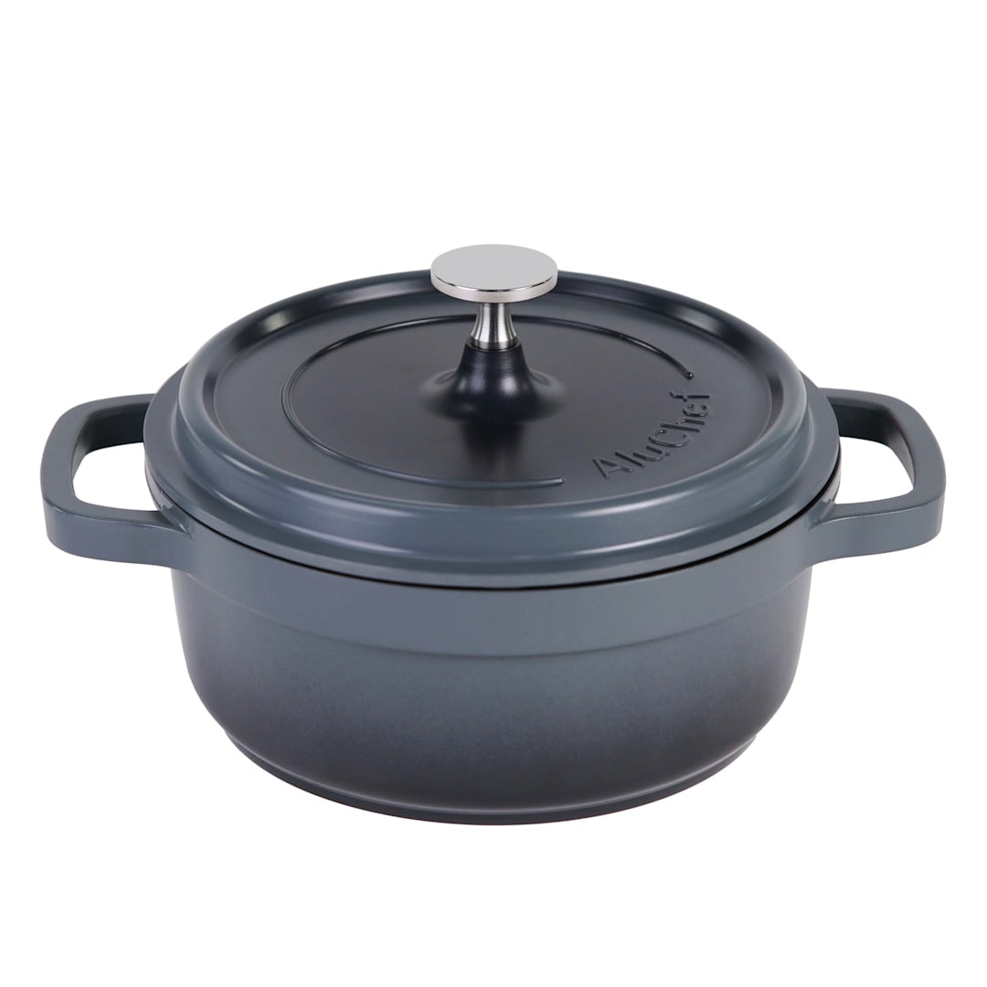 AluChef AP200012 Gray 2.5 quart Casserole with Lid - 4 / CS