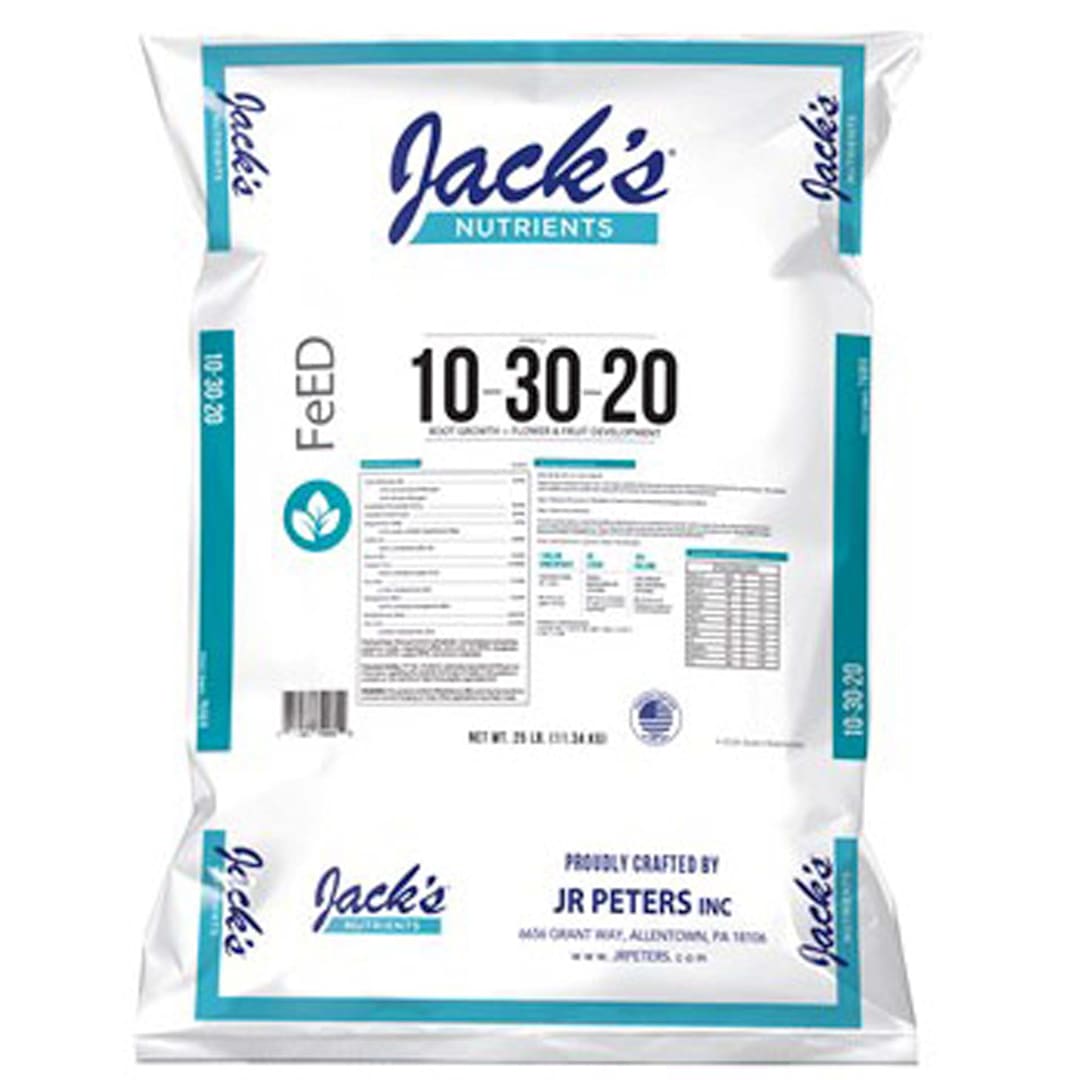 BFG Supply JRP79060 Jack's 25Lb 10-30-20 Bloom Fertilizer - 1 / BG