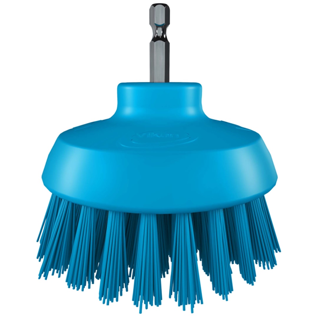 Vikan 87003 HyDrive Stiff Blue 3.5" Round Brush