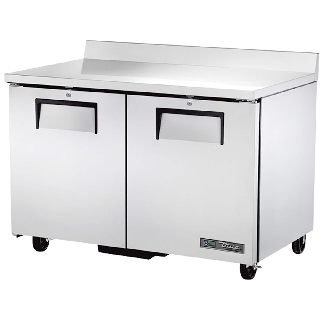 True TWT-48-HC S/S 2 Section Work Top Refrigerator