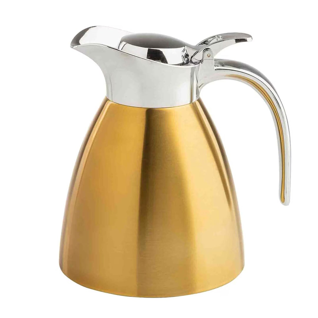 TableCraft 13138 Gold Brushed 18 ounce Carafe