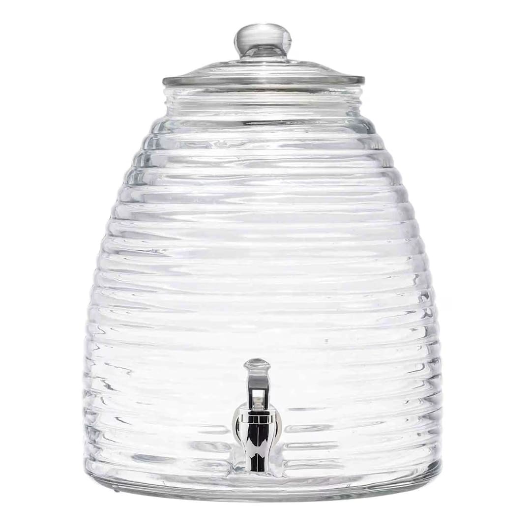 TableCraft 12999 Glass Beeline 2.5 Gallon Beverage Dispenser