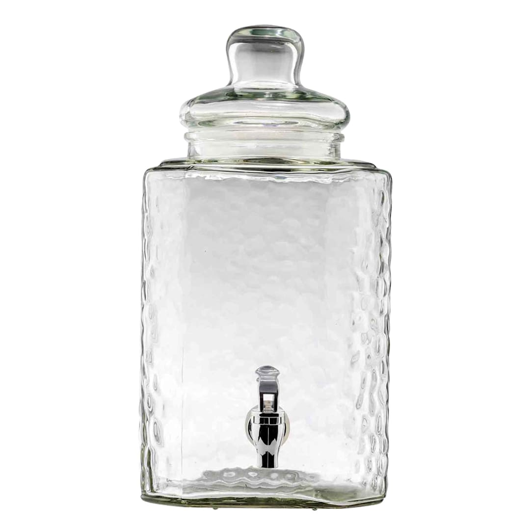 TableCraft 13000 Glass Square 2.5 Gallon Beverage Dispenser