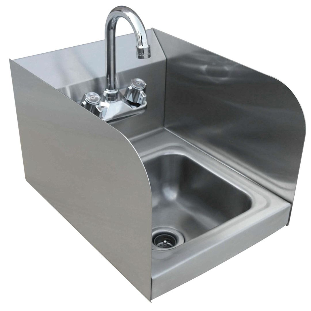 Darling Foodservice 2 Side 12 x 16 Hand Sink w/ 9 x 9 Bowl and Faucet