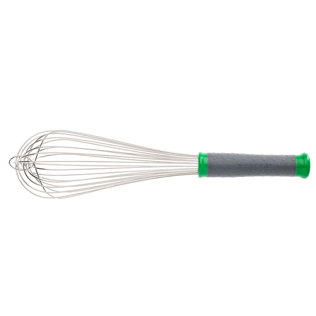 Mercer Culinary M35201 S/S 12" Piano Whip w/ Green Handle