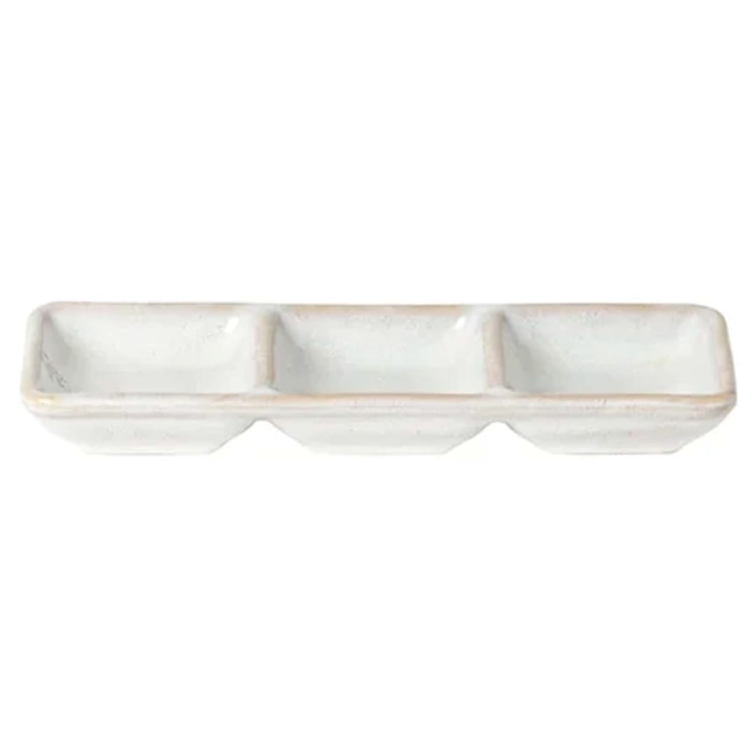 Costa Nova RTR181-BRA Roda Branca 6.9 x 2.63 in. 3 Cmpt Tray - 2 / CS