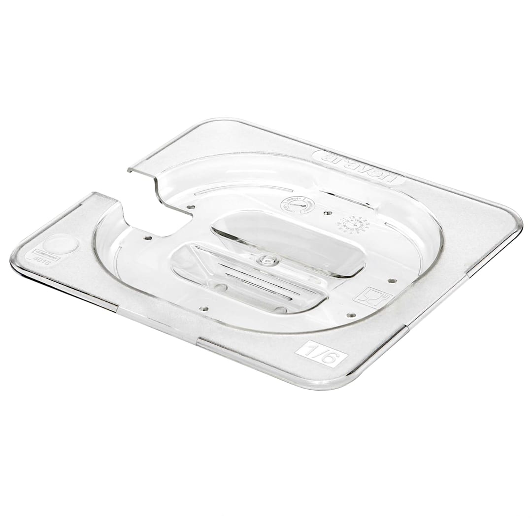 Araven 84018 GN 1/6 Size Notched Contact Lid