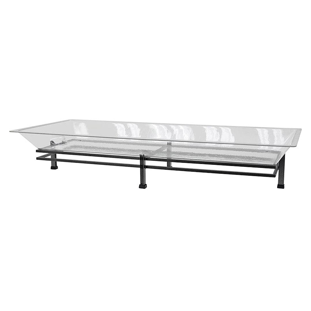 Buffet Enhancement 1BLRE55SETBK Blk 50 x 24" Lrg Iron Ice Display