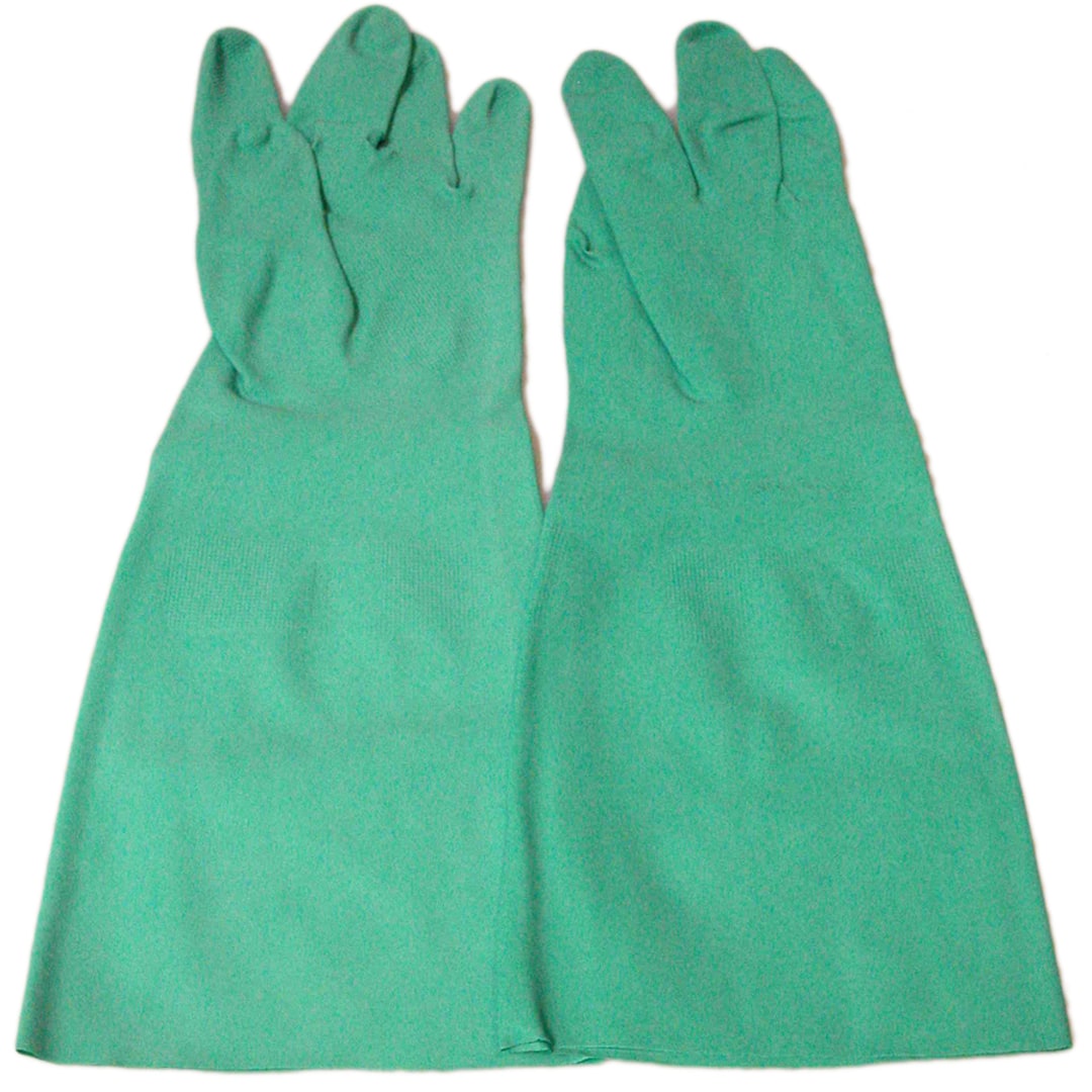 Tucker Safety Y8323M Green Medium Unsupported Nitrile Gloves - Pair