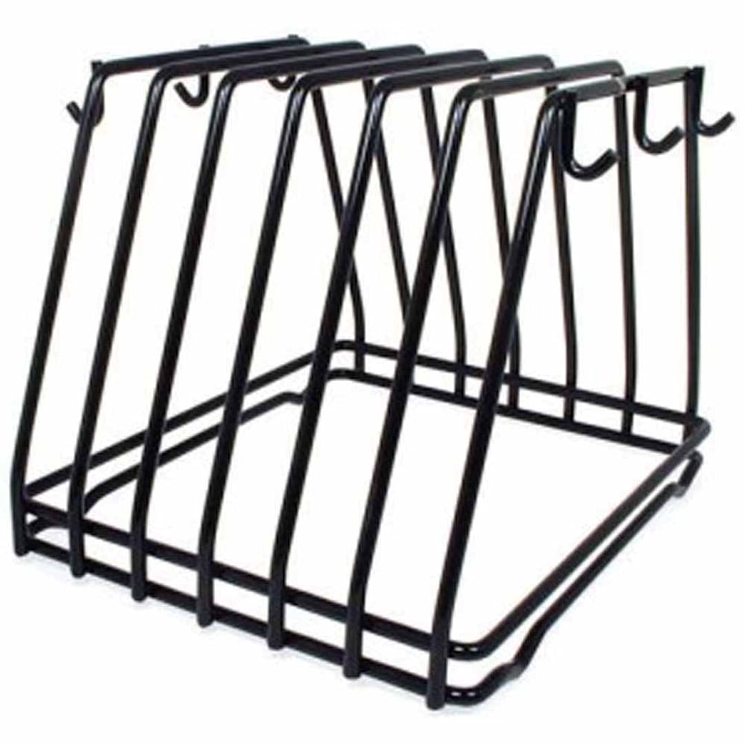 Adcraft® CBR-6BK 6 Slot Black Cutting Board Rack