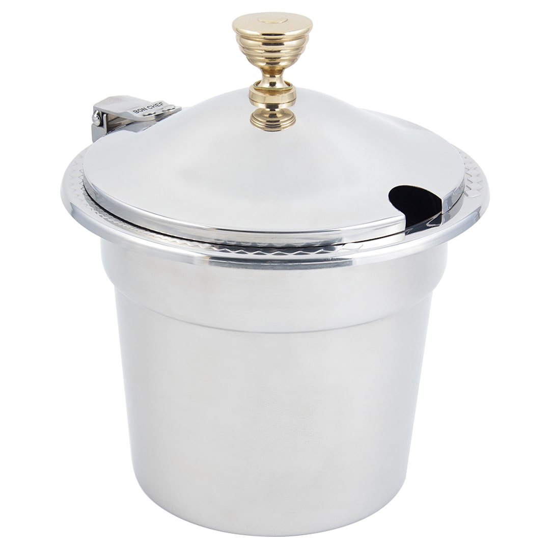 Bon Chef 5411WHC Laurel 7.5 Qt. Soup Tureen with Hinged Cover