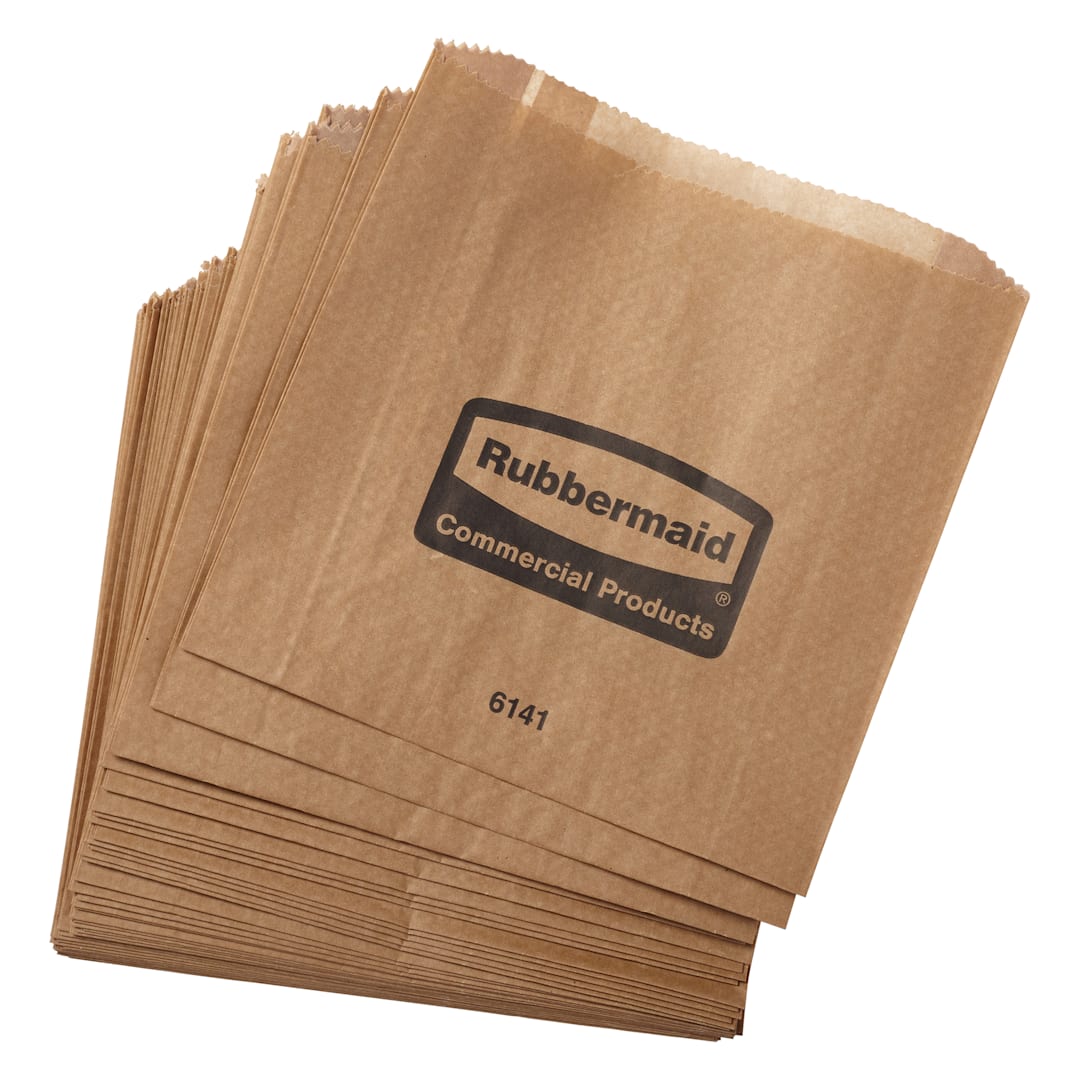 Rubbermaid FG6141000000 Waxed Bags for 6140 Receptacle